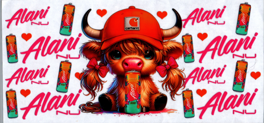 16 oz Alani Chartt Girl Cow with Braids #75