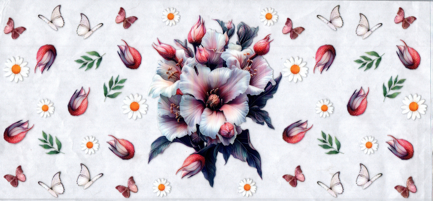 16oz White Flowers 75