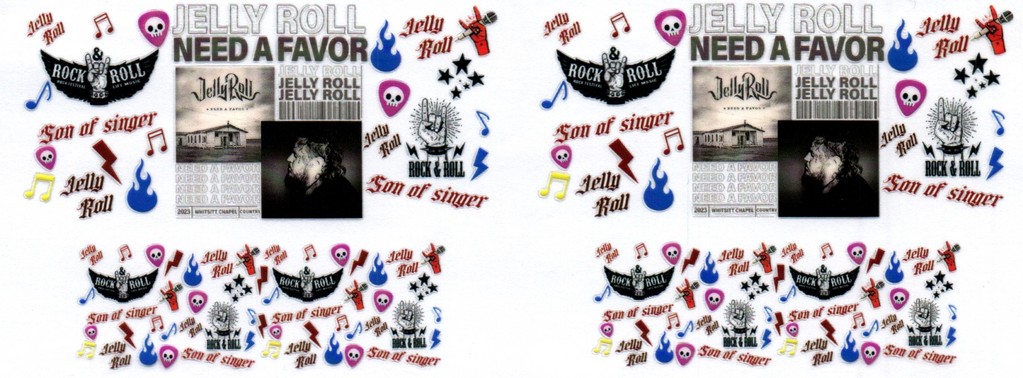 Jelly Roll 5 Key Chain Wrap Double 75  MISSPELLED!!!!!!
