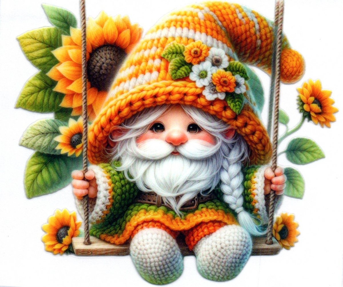 Gnome knotted w/swing Misc. Single Decal 75