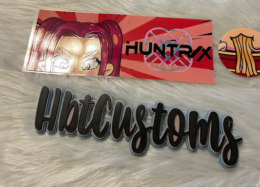 Huntrix Pink 11oz coffee cup wrap w/bottom