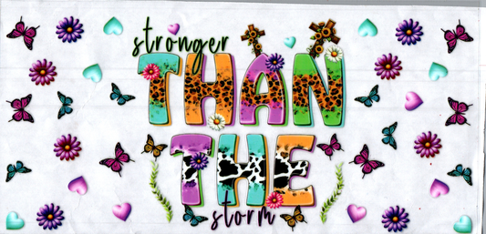 16oz Stronger than the Storm Inspirational