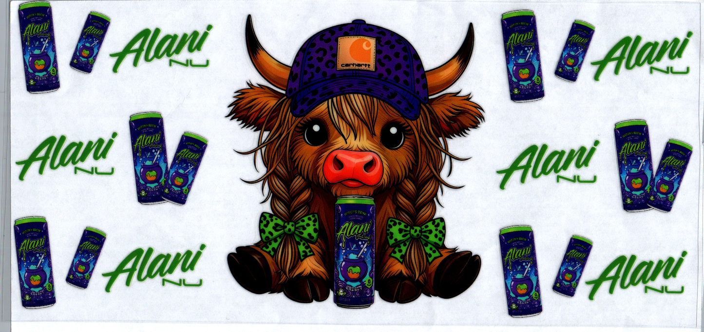 16 oz Alani Witches Brew Chartt Girl Cow with Braids #76
