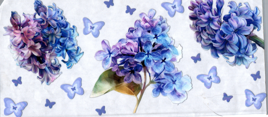 16oz Blue Flowers 77