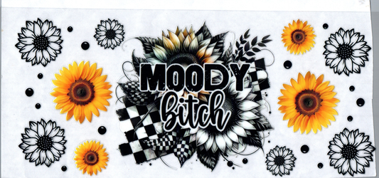 16 oz Moddy Bitch w/ sunflowers 77