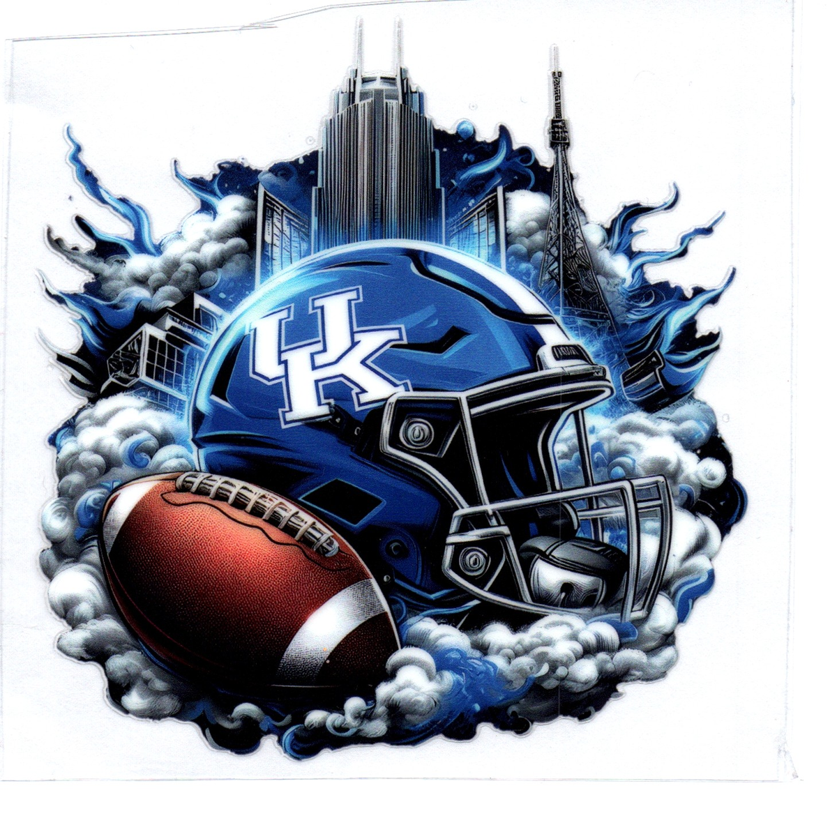 KY wildcats skyscrapers Single Decal football 78