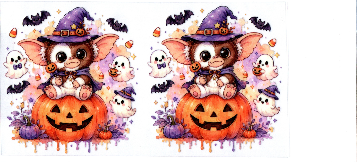 16oz gizmo witch on pumpkin halloween 79