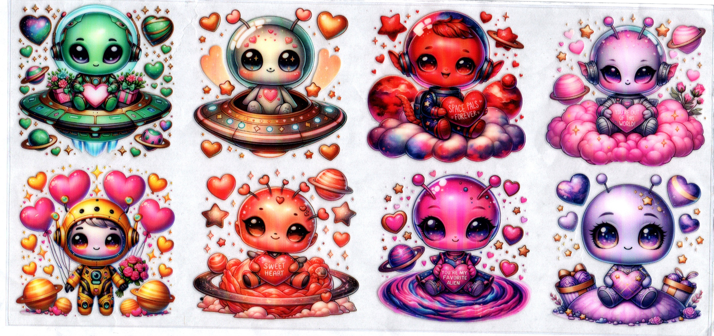 16oz Multi-colored Aliens Kids