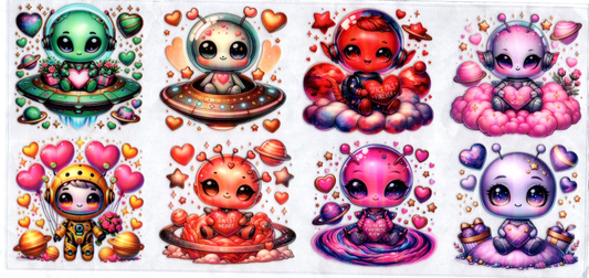 16oz Multi-colored Aliens Kids