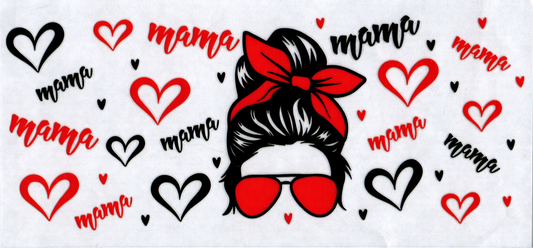 16oz Black & Red Mama