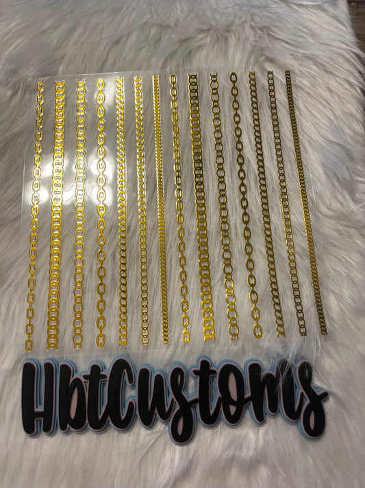 Gold Chains Holo Element 10 x 10