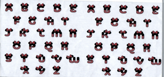 16 oz Girl Mouse Letters 8