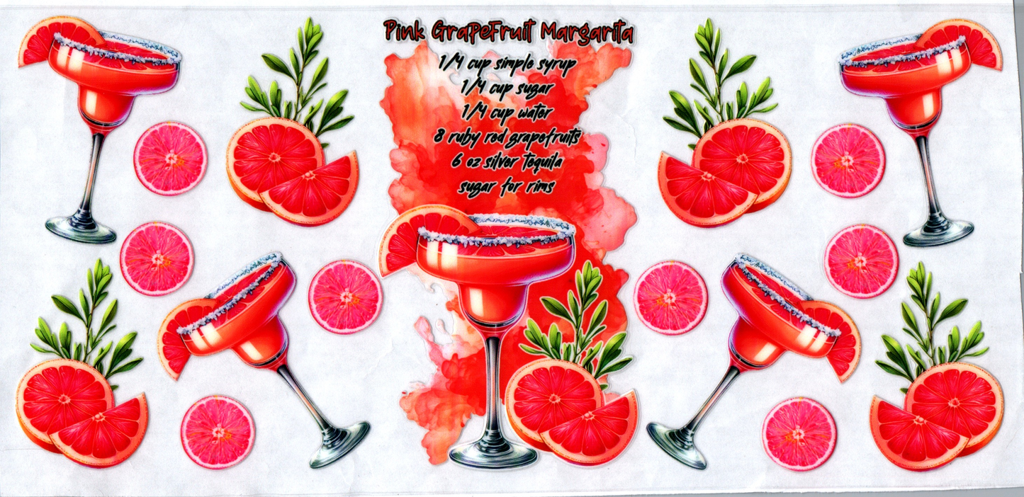 16 oz Pink Grapefruit Margarita Alcohol 8