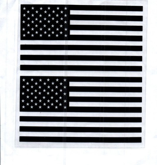 B&W Flags Decal