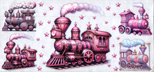 16oz Pink Train Steampunk 83
