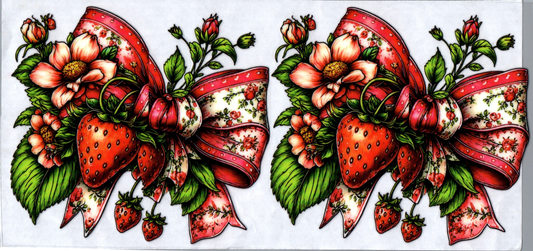 16 oz Strawberry bow 83