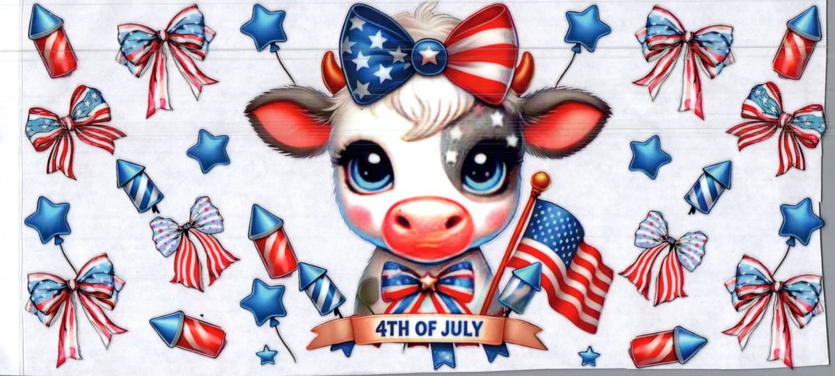 16oz RWB Cow Patriotic 5