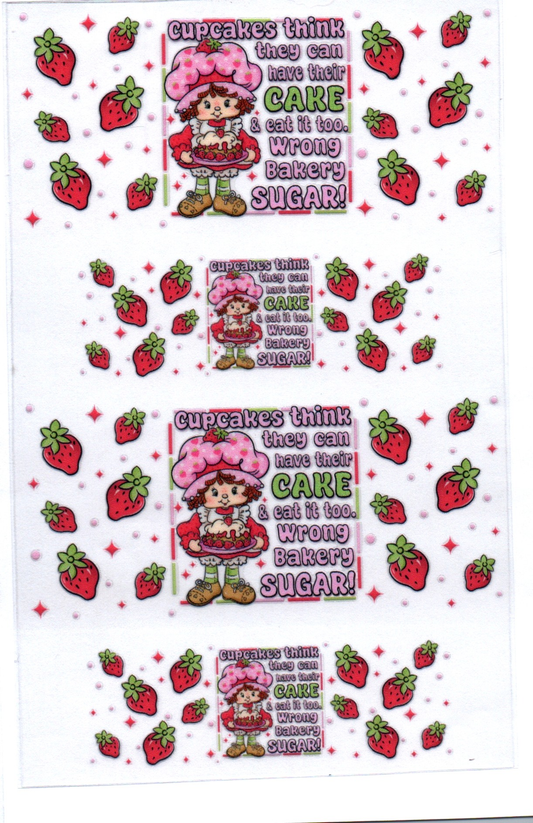 Shortcake Strawberry Key Chain Wrap Double 84