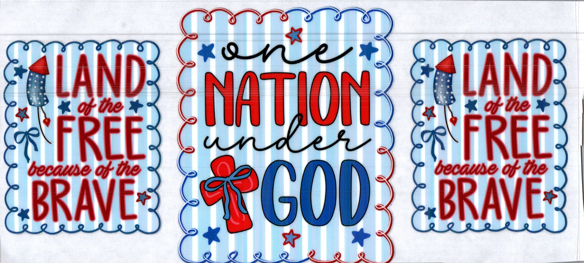 16oz One Nation Under God Patriotic 7