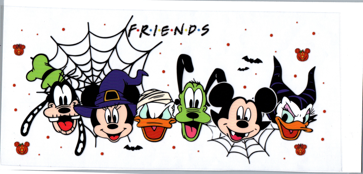 16oz mousey F.R.I.E.N.D.S. heads Halloween 85