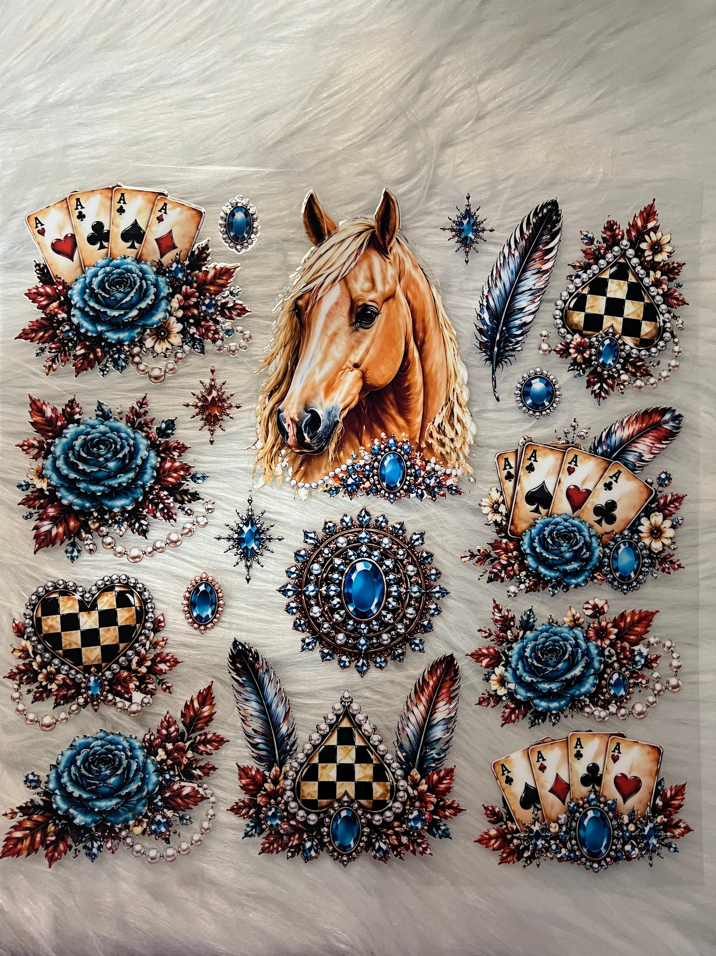Blue Horse Western Element