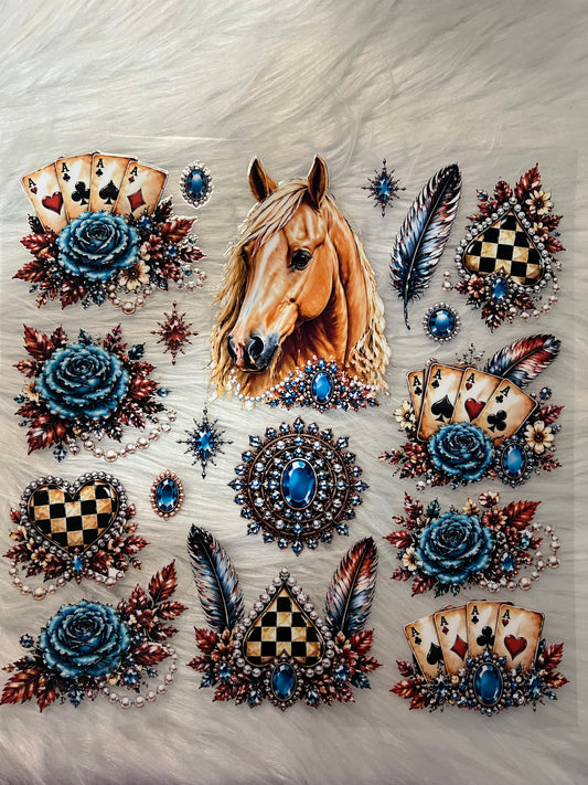 Blue Horse Western Element