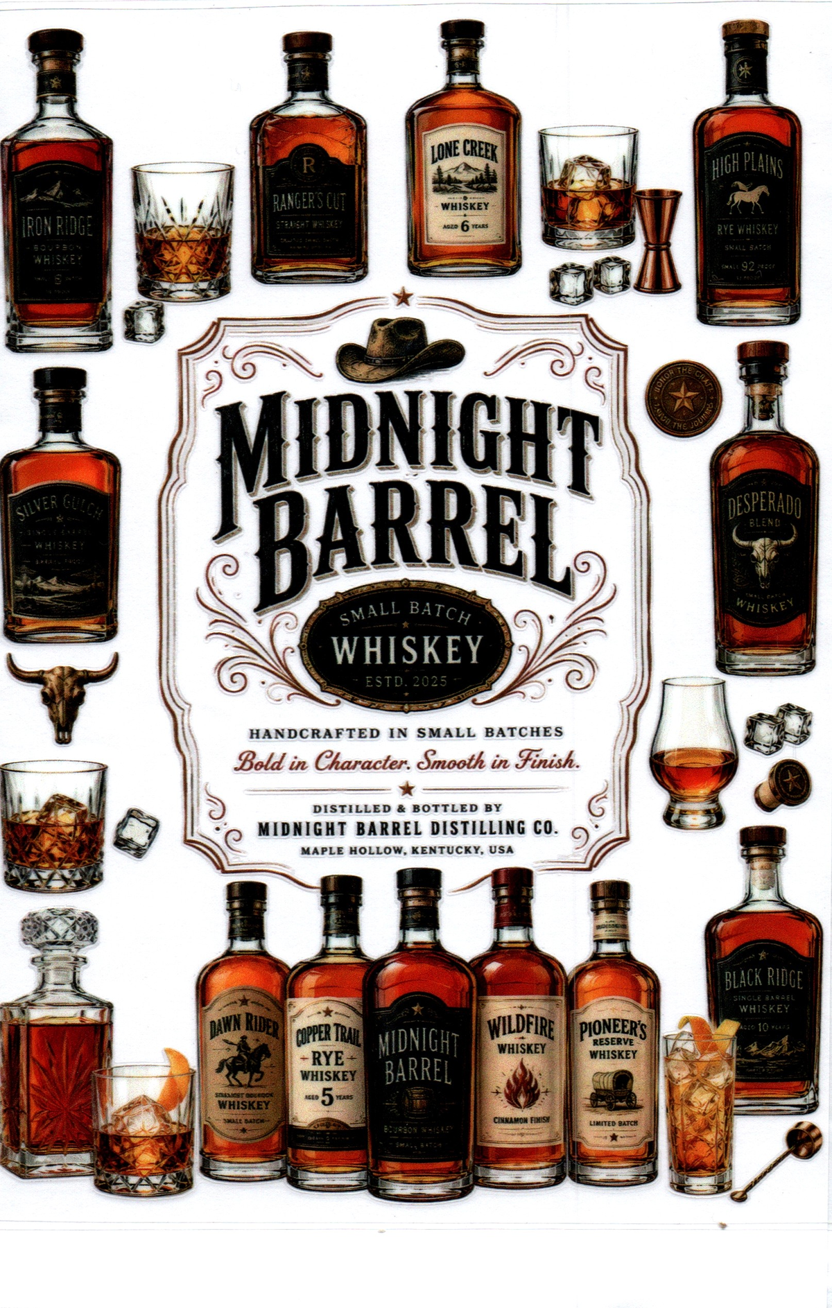 Midnight Barrell Whiskey A5