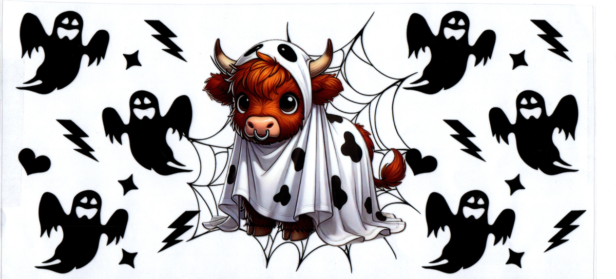16oz highland cow ghost sheet halloween 86