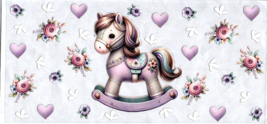 16oz Purple Rocking Horse Kids