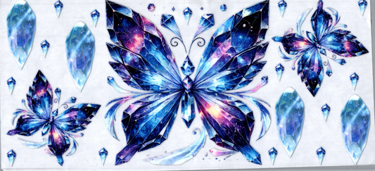 16oz Crystal Butterfly 88