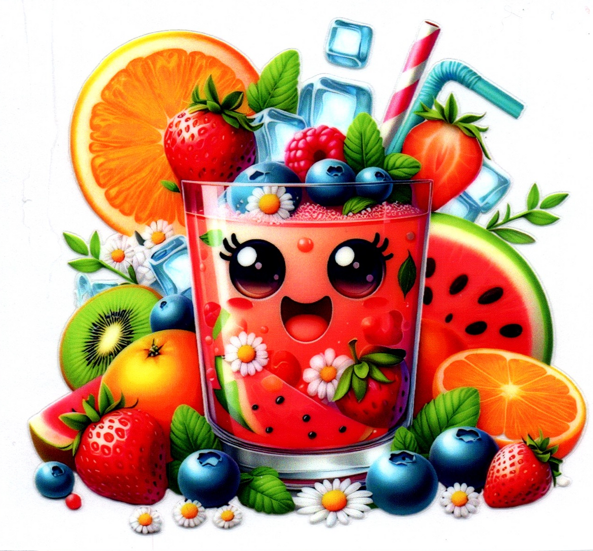 Watermelon drink Logo 8 Single Decal