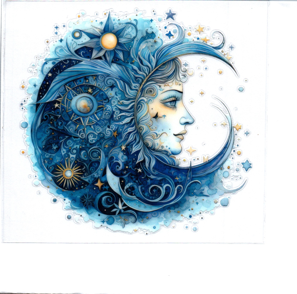 Moon empress shape Single Decal 89