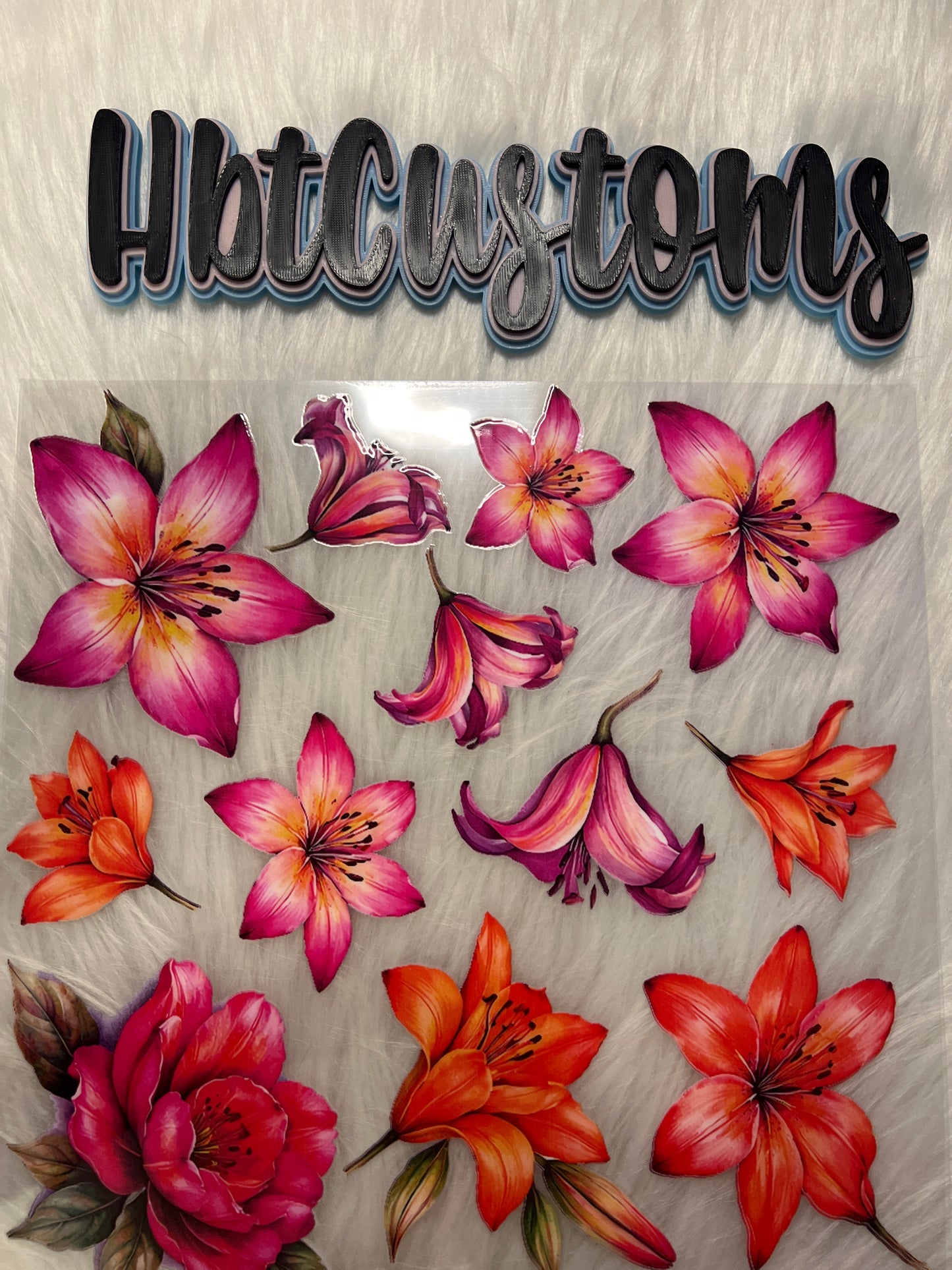 Red Flowers Element