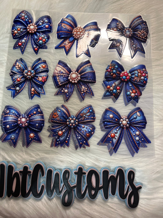 Denim Bows Element