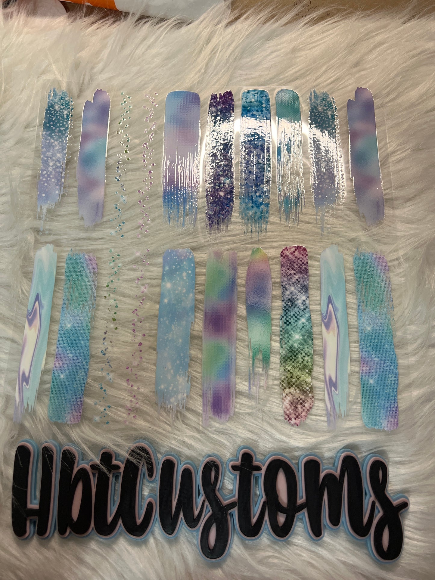 Mermaid Brush Strokes Element