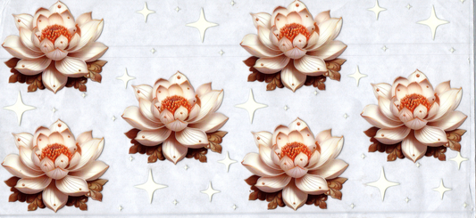 16oz White Water Lilie Flowers 91