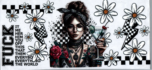 16 oz Tattoo Girl 92