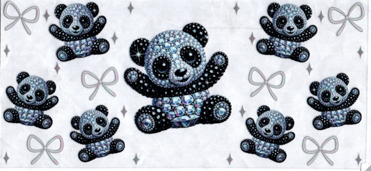16oz Jeweled Panda Kids