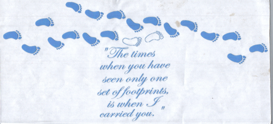 16oz Blue Footprints Faith 93