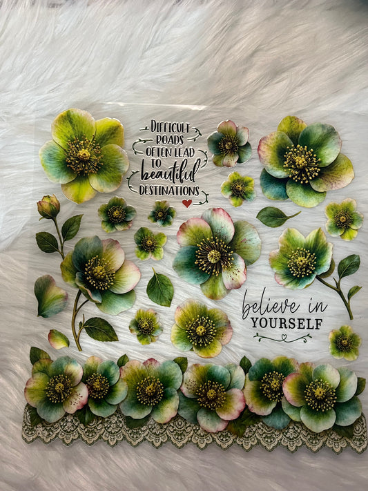 Believe in Yourself Green Flower Element