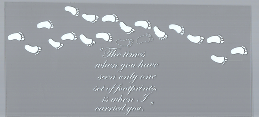 16oz White Footprints Faith 94