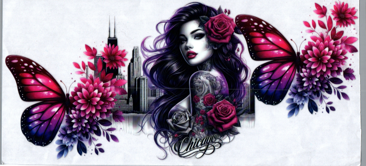 16 oz Tattoo Girl 95