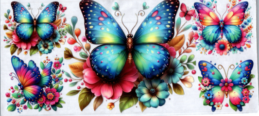 16oz Rainbowed Butterflies 96