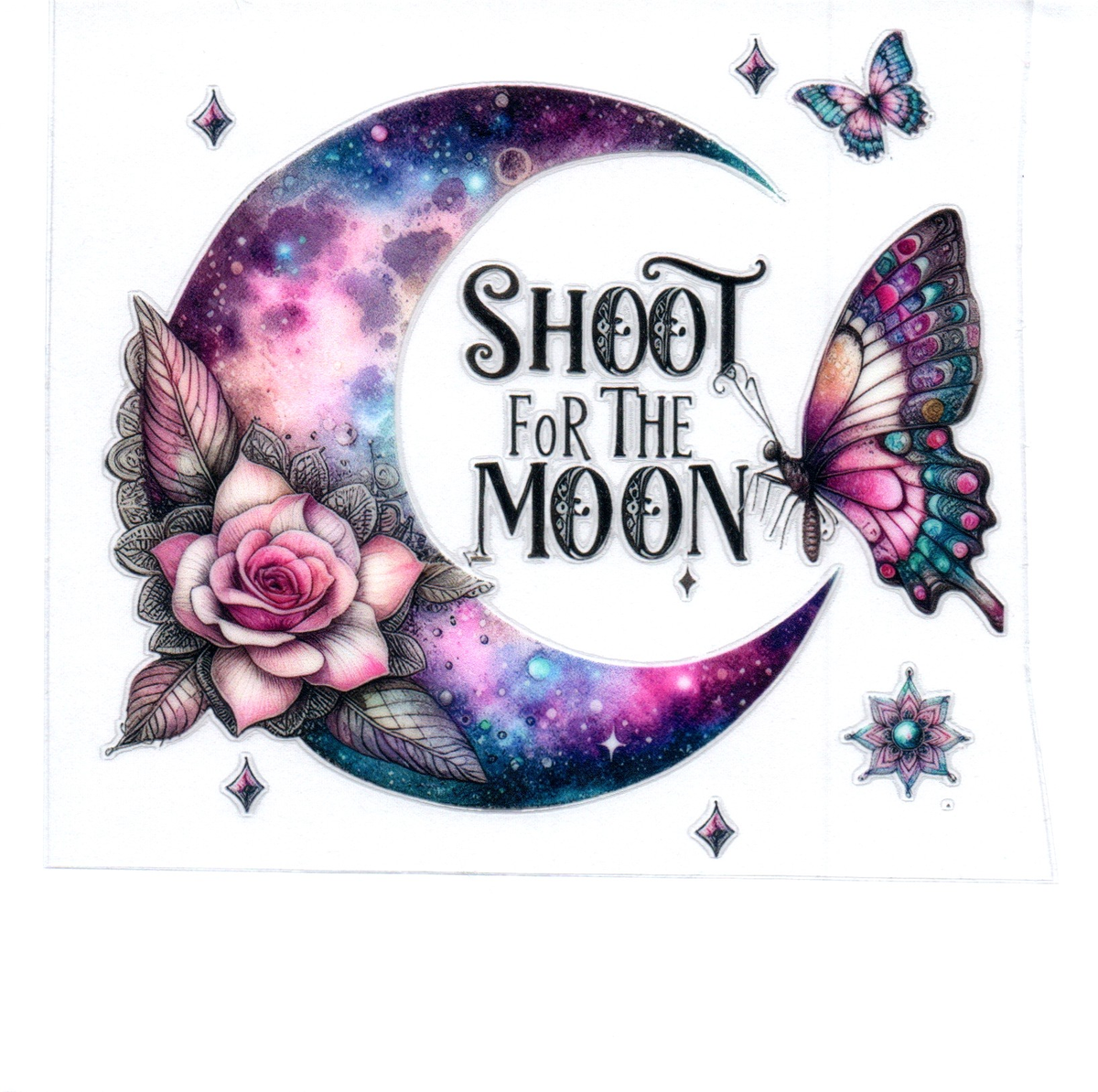 Shoot for the moon Single Decal 96