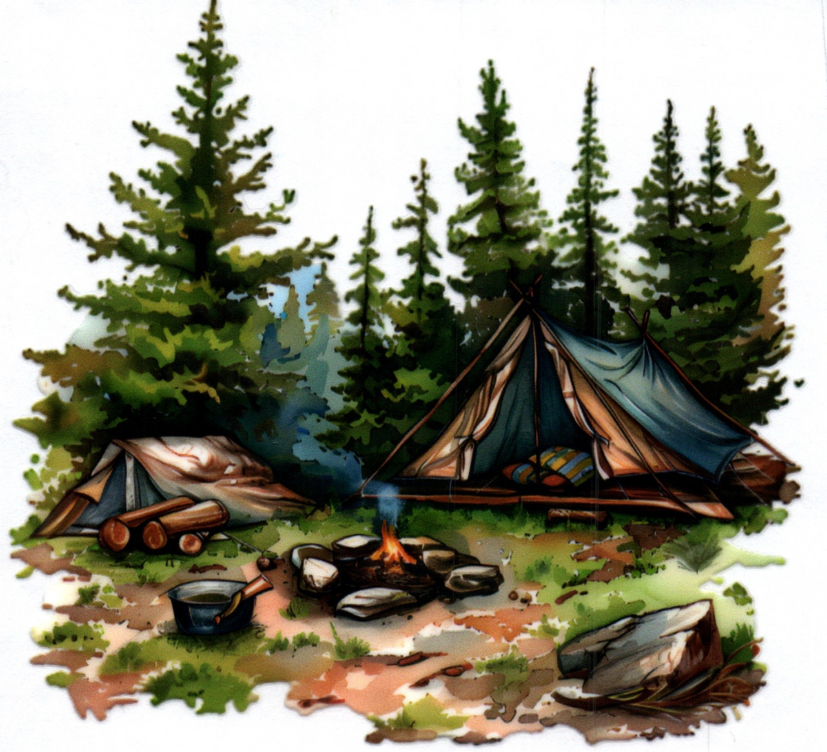 Camping Misc. Single Decal 96