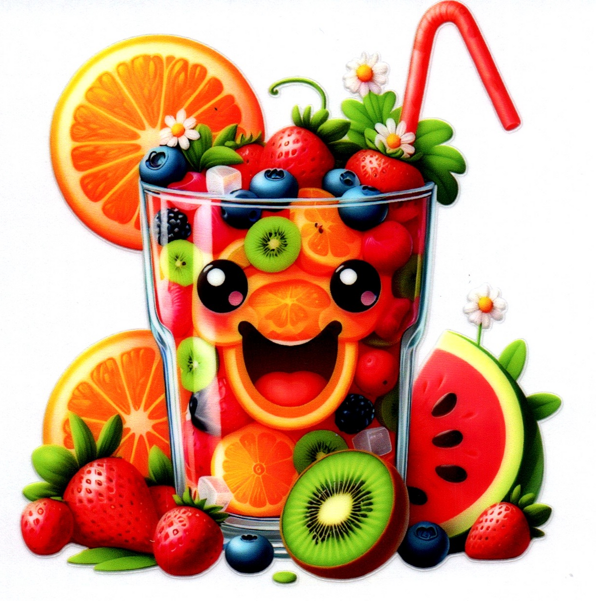 Fruit drink Logo 9 Single Decal