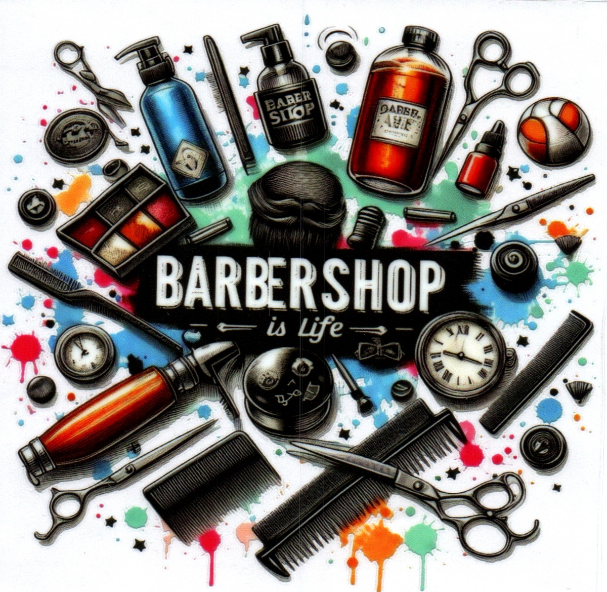 Barbershop is life Misc. Single Decal 98