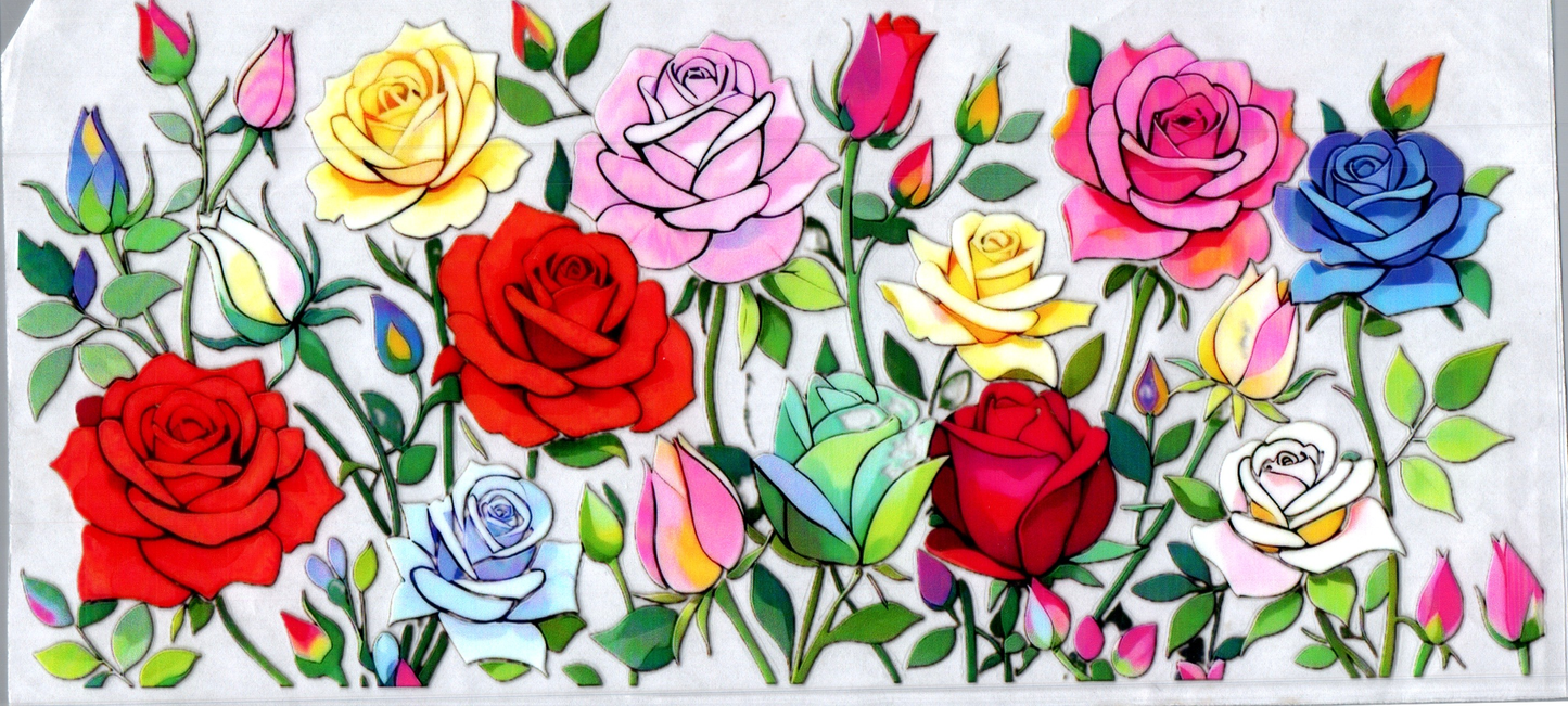 16oz Pretty Colored Roses 99