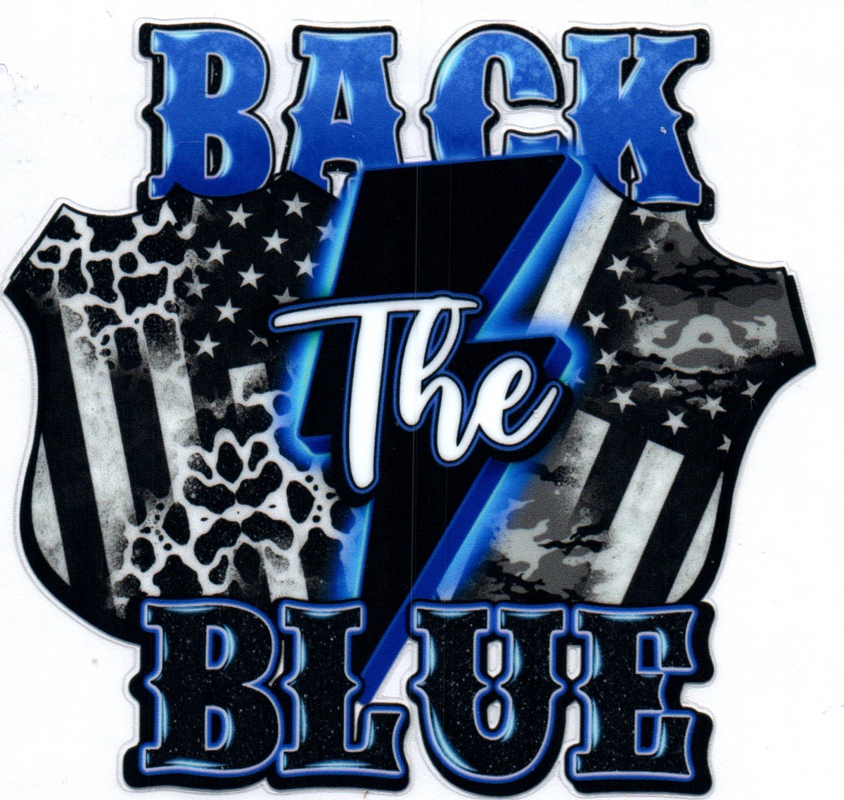 Back the Blue Misc. Single Decal 99