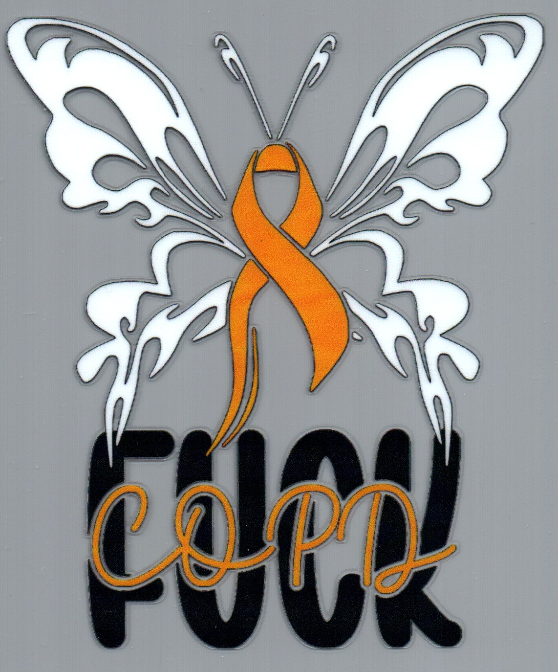 Fuck COPD Awareness Single Decal 99